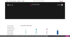 Desktop Screenshot of a-cosmetics.cz