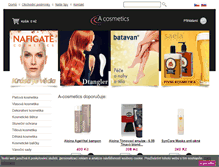 Tablet Screenshot of a-cosmetics.cz